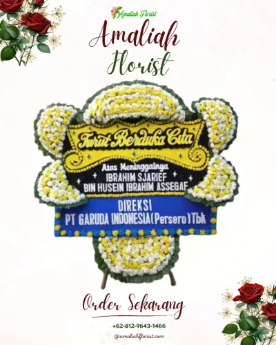 Papan Bunga Duka di Cipamokolan